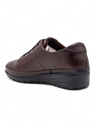 VOYAGER 7666 KADIN HAKİKİ DERİ COMFORT AYAKKABI KAHVERENGİ