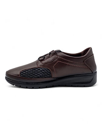 VOYAGER 8585 KADIN HAKİKİ DERİ COMFORT AYAKKABI KAHVERENGİ
