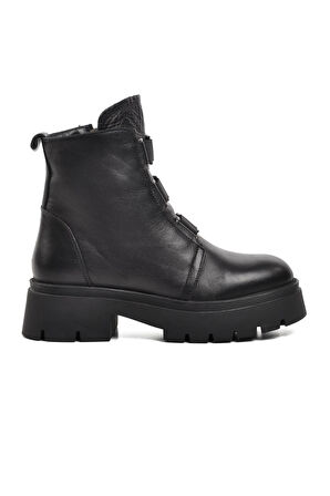 VOYAGER 9323 KADIN DERİ BOT/SİYAH/38