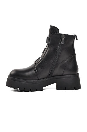 VOYAGER 9323 KADIN DERİ BOT/SİYAH/38