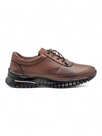 VOYAGER 9407 KADIN HAKİKİ DERİ COMFORT AYAKKABI TABA