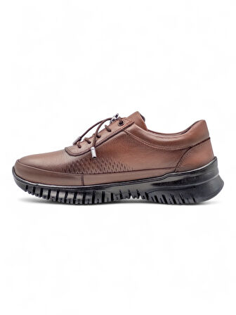 VOYAGER 9407 KADIN HAKİKİ DERİ COMFORT AYAKKABI TABA