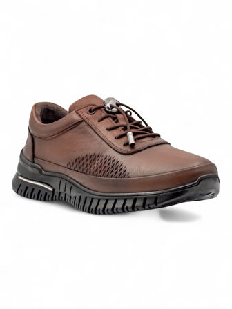 VOYAGER 9407 KADIN HAKİKİ DERİ COMFORT AYAKKABI TABA