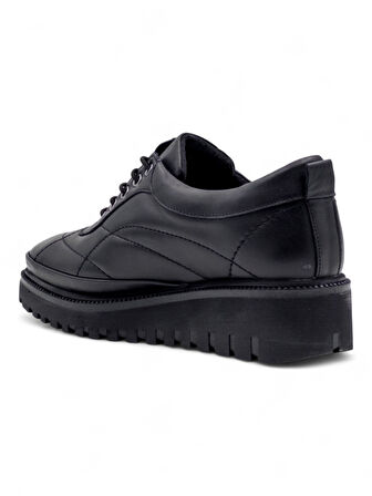 VOYAGER 7667 KADIN HAKİKİ DERİ COMFORT AYAKKABI SİYAH