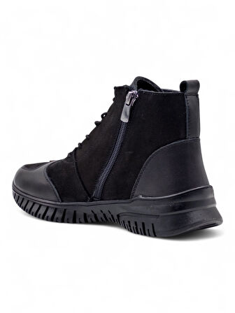 VOYAGER Z013 KADIN HAKİKİ DERİ COMFORT BOT SİYAH