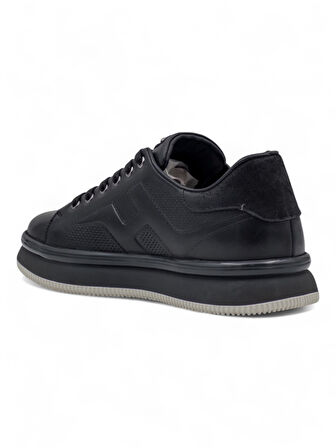 VOYAGER M030 ERKEK HAKİKİ DERİ SNEAKER SİYAH