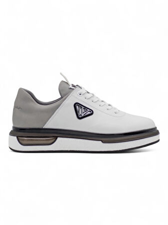 VOYAGER M057 HAKİKİ DERİ ERKEK SNEAKER BEYAZ