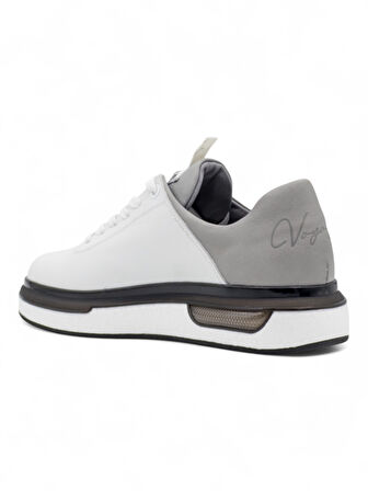 VOYAGER M057 HAKİKİ DERİ ERKEK SNEAKER BEYAZ