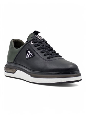 VOYAGER M057 HAKİKİ DERİ ERKEK SNEAKER SİYAH