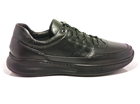 Voyager 1154 Siyah Erkek Deri Casual Ayakkabı