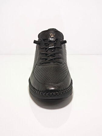 Voyager Z094 Siyah Kadın Deri Casual Ayakkabı