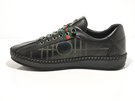 Voyager Z096 Siyah Kadın Deri Casual Ayakkabı