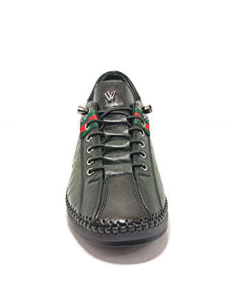 Voyager Z096 Siyah Kadın Deri Casual Ayakkabı