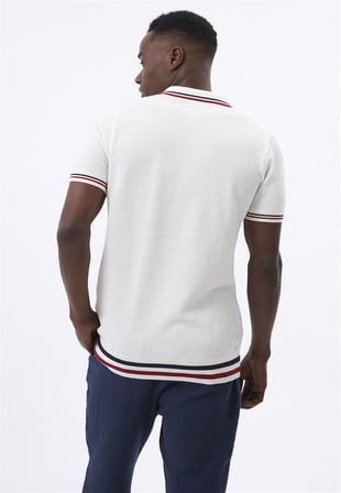 Felix Hardy Erkek Kısa Kollu Polo T-Shirt - Ekru