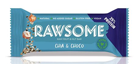 Rawsome Çiya ve Kakao Çekirdekli Protein Bar 40 Gr. 16 Adet (1 Kutu)