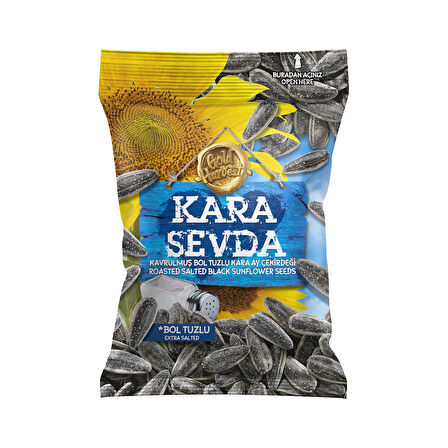 Kara Sevda Ay Çekirdeği 250 gr Bol Tuzlu x 4 Paket (1 kg)