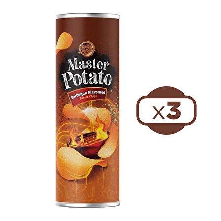 Master Potato Barbekü Çeşnili Cips 160 Gr x 3 Adet