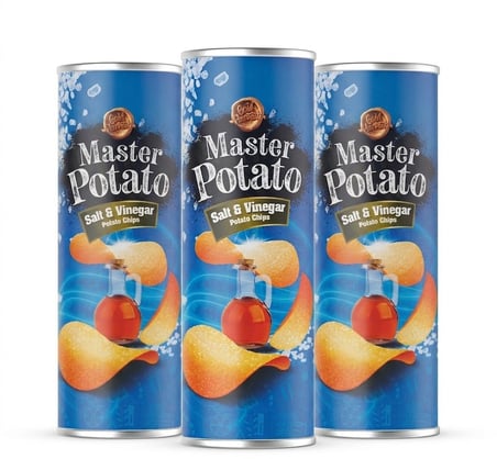 Master Potato Tuz ve Sirke Soslu Cips 160 gr 3 Adet