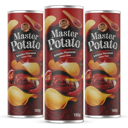 Master Potato Sriracha Cips 160 gr 3 Adet 