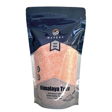 MAVERA HİMALAYA SOFRA TUZU İYOTLU 500GR