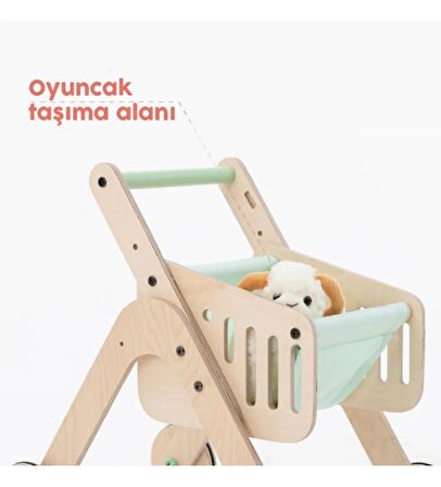 Mamatoyz Trio Shopper Yürüteç ve Oyuncak Avm Arabası