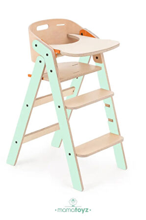 Mamatoyz 10MYCHAIR Allınone Mınt - Foldable Hıghchaır Katlanabilir Mama Sandalyesi - Yeşil