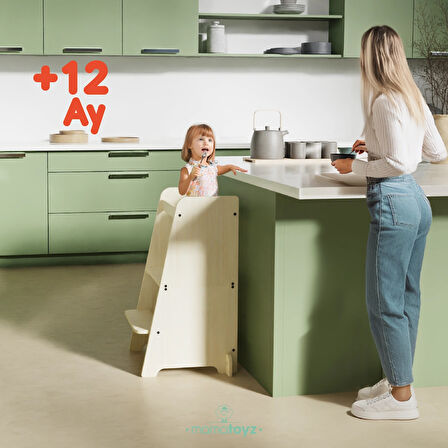 Kule | Bend Öğrenme Kulesi Natural Color Menteşeli Model