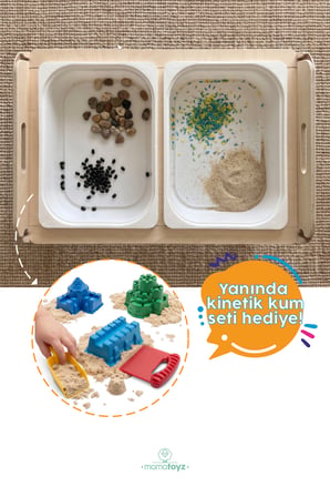 My Table Montessori Ahşap Aktivite Ve Oyun Masası