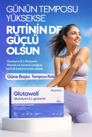 Nutriful Glutawell Glutatyon Ve L-glutamin Içeren 30 Tablet