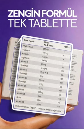 Nutriful Glutawell Glutatyon Ve L-glutamin Içeren 30 Tablet