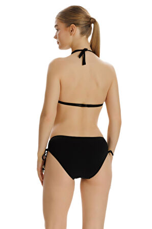 Zeki Siyah Bikini Üstü