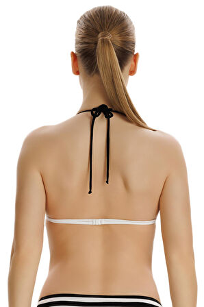 Zeki Siyah Üçgen Bikini Üstü