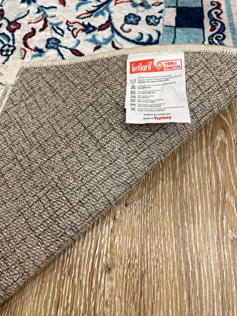 Seccade Saçaklı (lateks Taban) 75x125 Ebat - Mavi