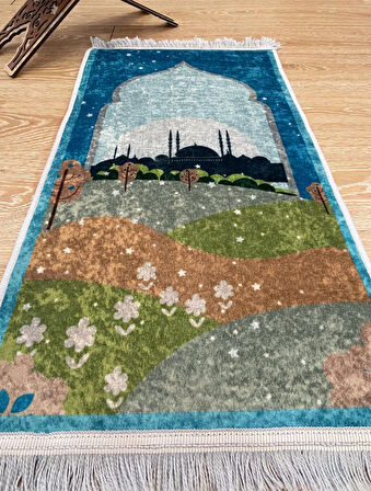 Çocuk Seccadesi Mavi 50x80 Ebat