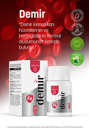 Erbatab Demir 30 Kapsül