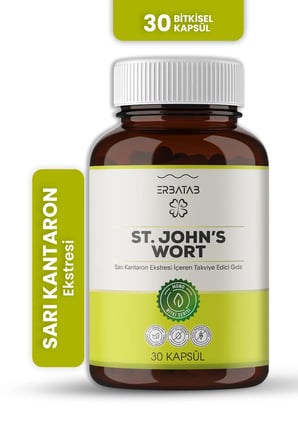 Erbatab Sarı Kantaron Ekstresi ST.John's Wort 30 Kapsül