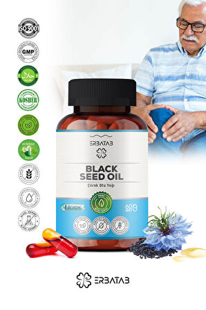 Erbatab Çörek Otu Yağı Black Seed Oil 60 Kapsül Licaps®