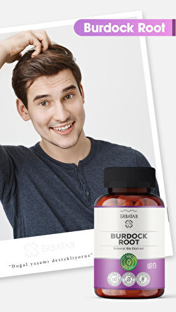 Erbatab Burdock Root Dulavrat Otu Ekstresi 60 Kapsül