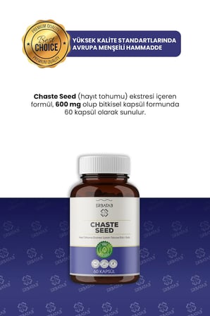Erbatab Chaste Seed Hayıt Ekstresi 60 Kapsül
