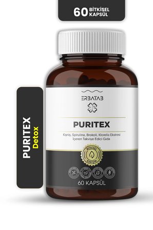 Erbatab Puritex (Kişniş - Spirulina - Brokoli - Klorella) 60 Kapsül