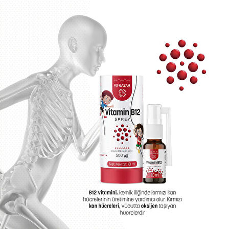 Erbatab Metilkobalamin B12 Sprey 10 ml