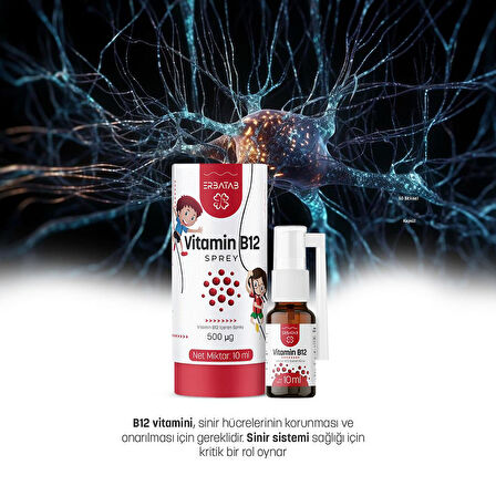 Erbatab Metilkobalamin B12 Sprey 10 ml