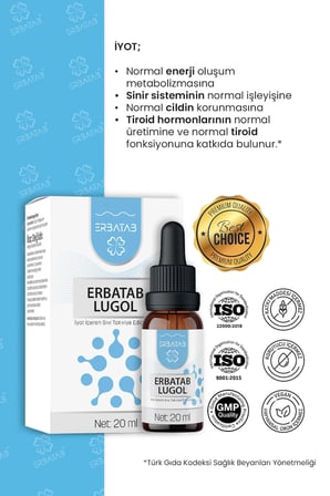 Erbatab Lugol İyot %2 20 ml