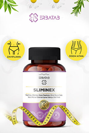 Erbatab Sliminex (Yeşilçay - Biberiye - Mayıs Papatyası - Kiraz Sapı Ekstresi) 60 Kapsül