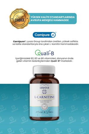 Erbatab L-Karnitin 60 Kapsül