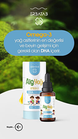 Erbatab Alg Yağı Omega 3 30 ml
