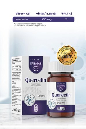 Erbatab Quercetin ( Kuersetin ) 30 Kapsül