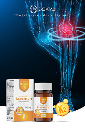 Erbatab Vitamin K2 ve Koenzim Q10 30 Kapsül