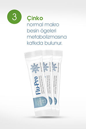 Erbatab Flu-Pro Vitamin C Vitamin D3  Çinko ve Karamürver Ekstresi 10 Stick