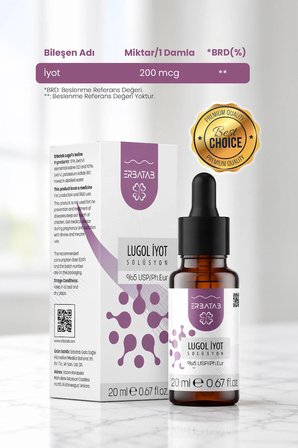 Erbatab Lugol İyot %5 20 ml